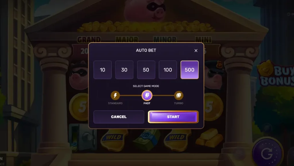 গ্যাংস্টা পিগি হোল্ড অ্যান্ড উইনে অটোবেট গ্যাংস্টা পিগি হোল্ড অ্যান্ড উইনে অটোবেট