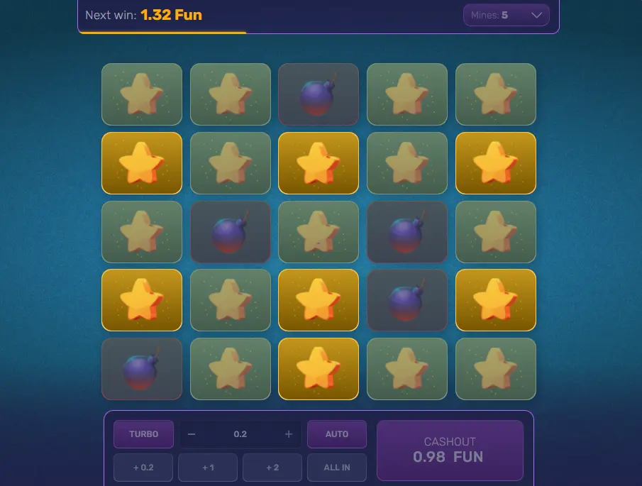 টার্বো মাইনস গেমপ্লে